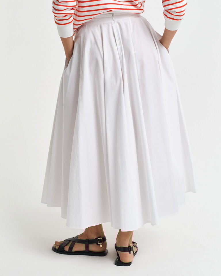 Gant Falda de algodón midi ÚLTIMAS EDICIONES