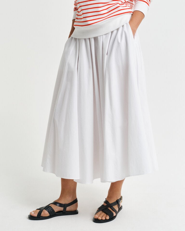 Gant Falda de algodón midi ÚLTIMAS EDICIONES