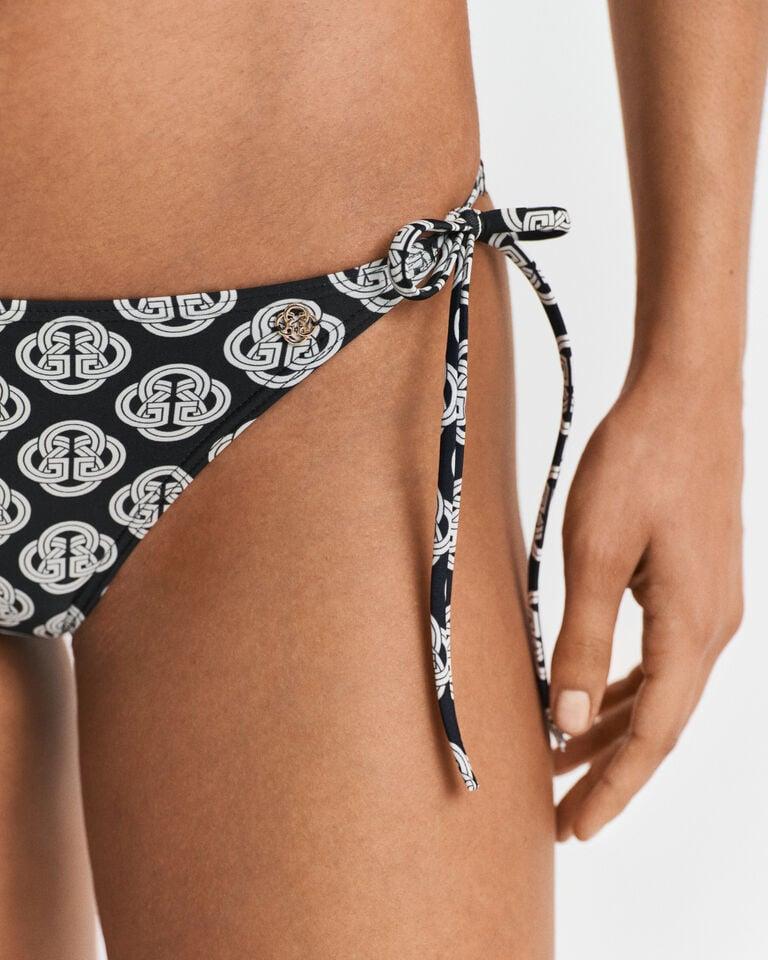 Gant Braguita de bikini con lazada y estampado Monogram Tienda de fábrica