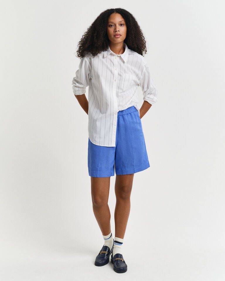 Gant Pantalones cortos Relaxed Fit en mezcla de lino Pull-On