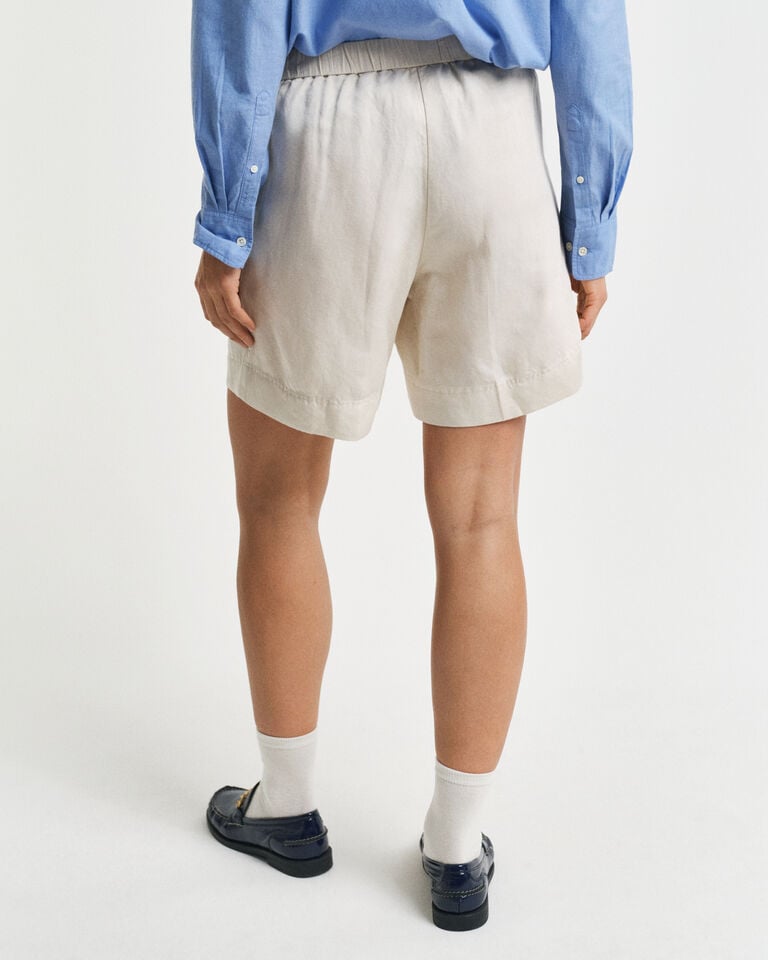 Gant Pantalones cortos Relaxed Fit en mezcla de lino Pull-On 2025