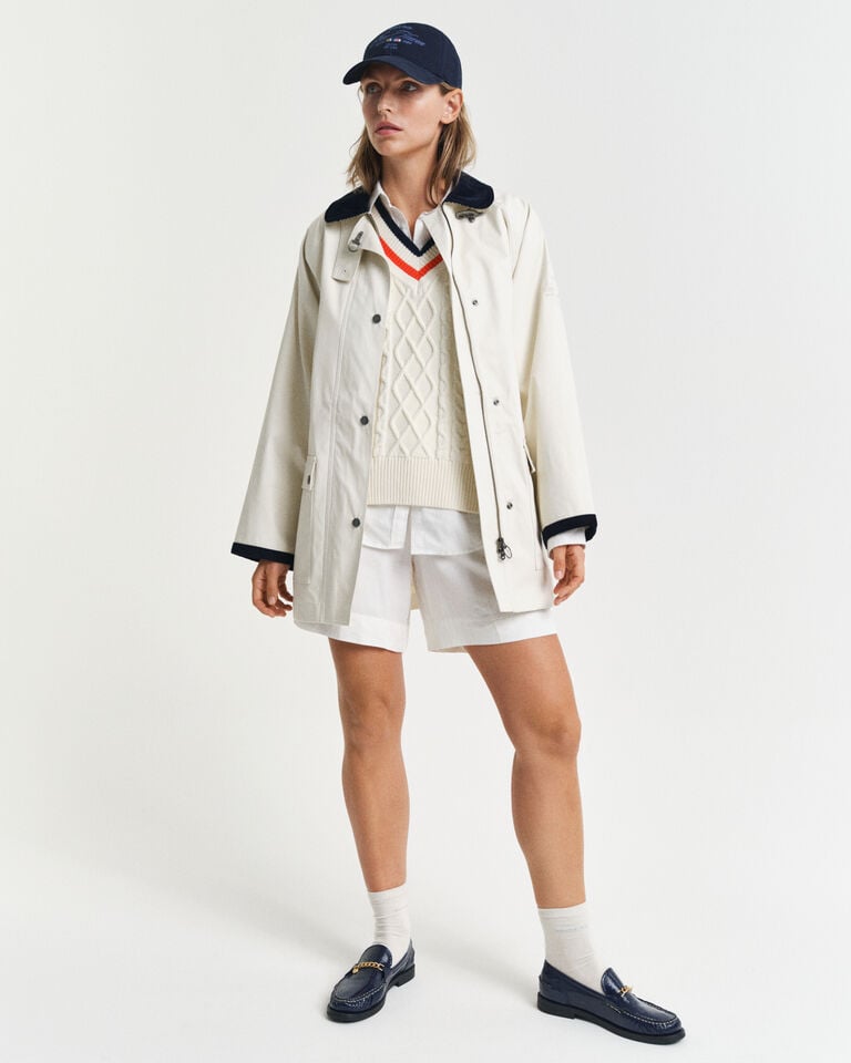 Gant Pantalones cortos Relaxed Fit en mezcla de lino Pull-On Outlet online