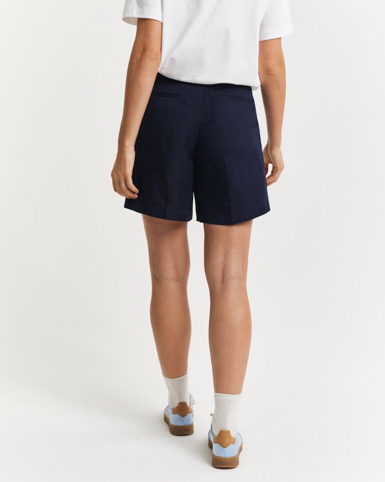Gant Pantalones cortos entallados de lino Rebajas