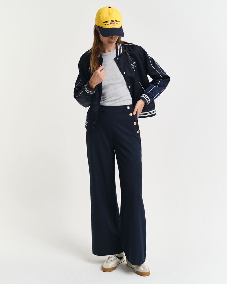Gant Pantalones de talle alto con botones