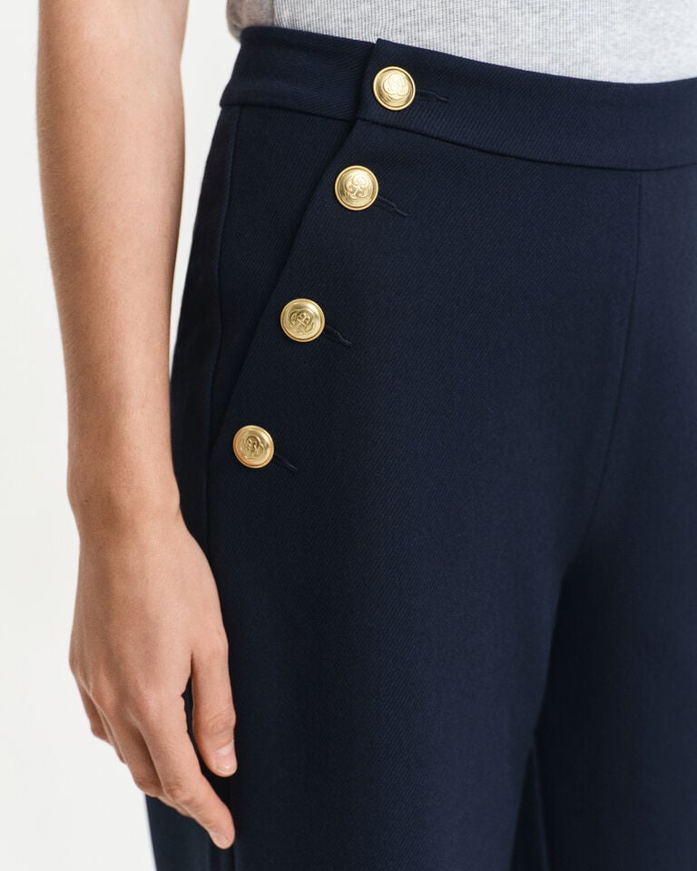Gant Pantalones de talle alto con botones En oferta
