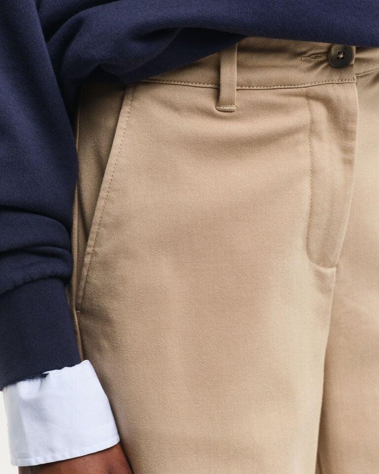 Gant Pantalones de algodón con pernera ancha de largo tobillero Rebajas baratas