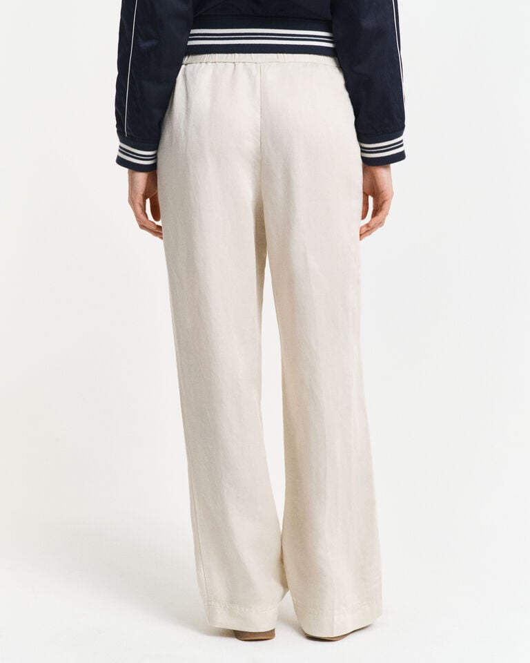 Gant Pantalones Relaxed Fit en mezcla de lino Pull-On Rebajas online