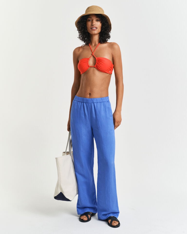 Gant Pantalones Relaxed Fit en mezcla de lino Pull-On