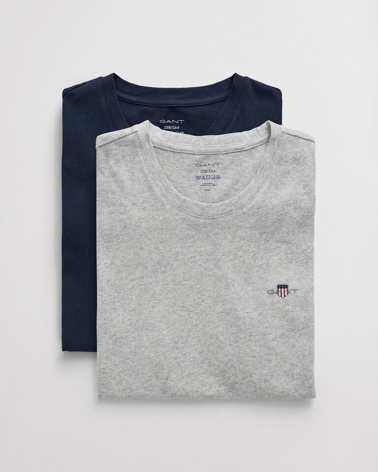 Gant Paquete de dos camisetas de cuello redondo Teens Oferta exclusiva