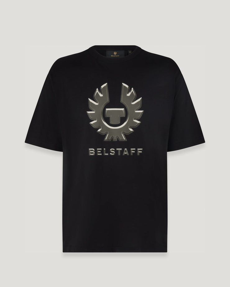 belstaff camiseta con estampado gráfico liquify