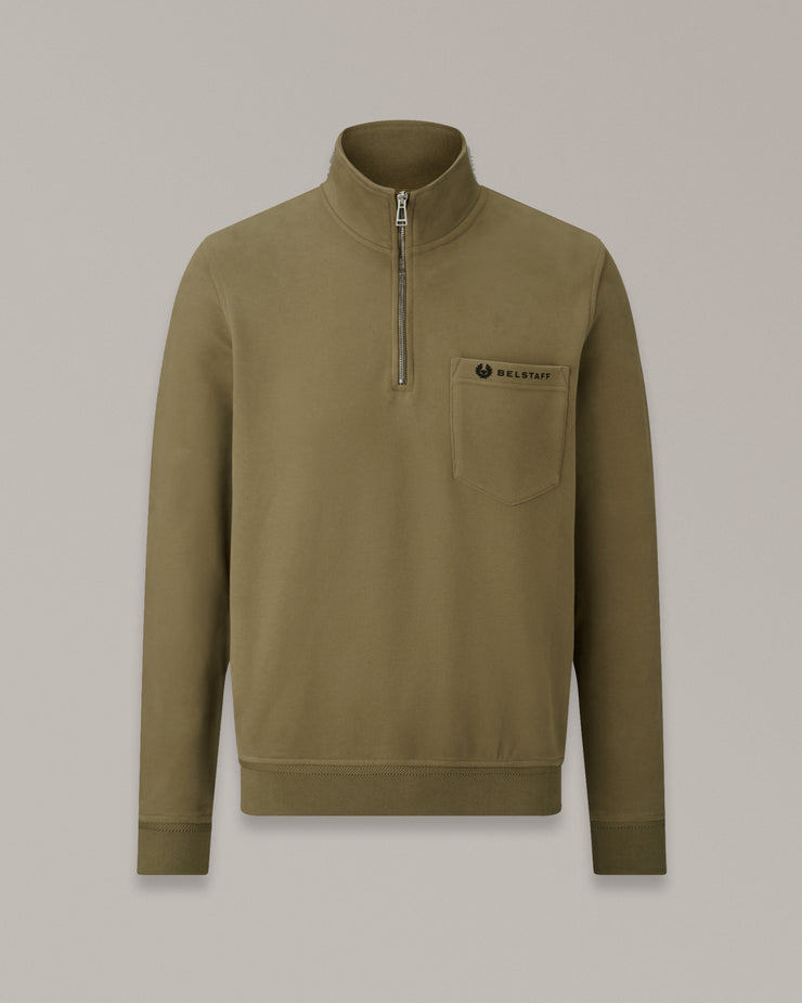 belstaff jersey con cremallera de un cuarto
