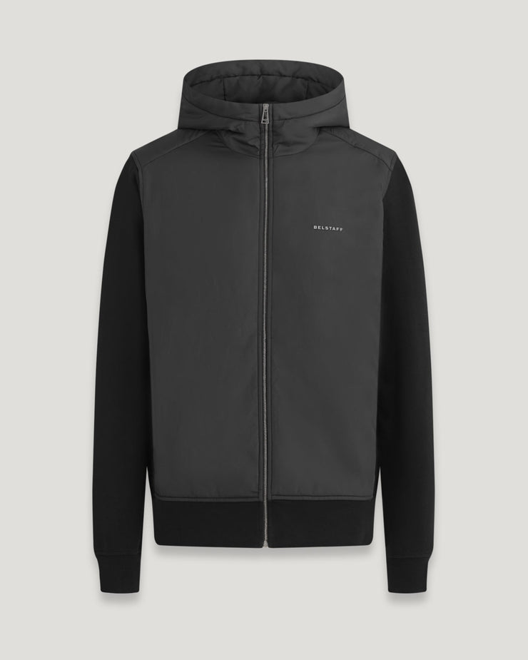 belstaff jersey con capucha y cremallera alloy