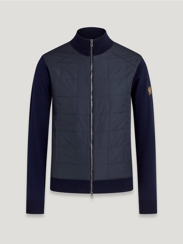 belstaff kelbrook zip cardigan