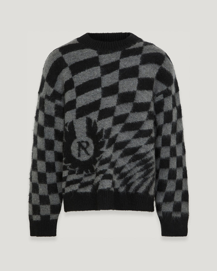belstaff jersey de punto checkerboard belstaff x represent