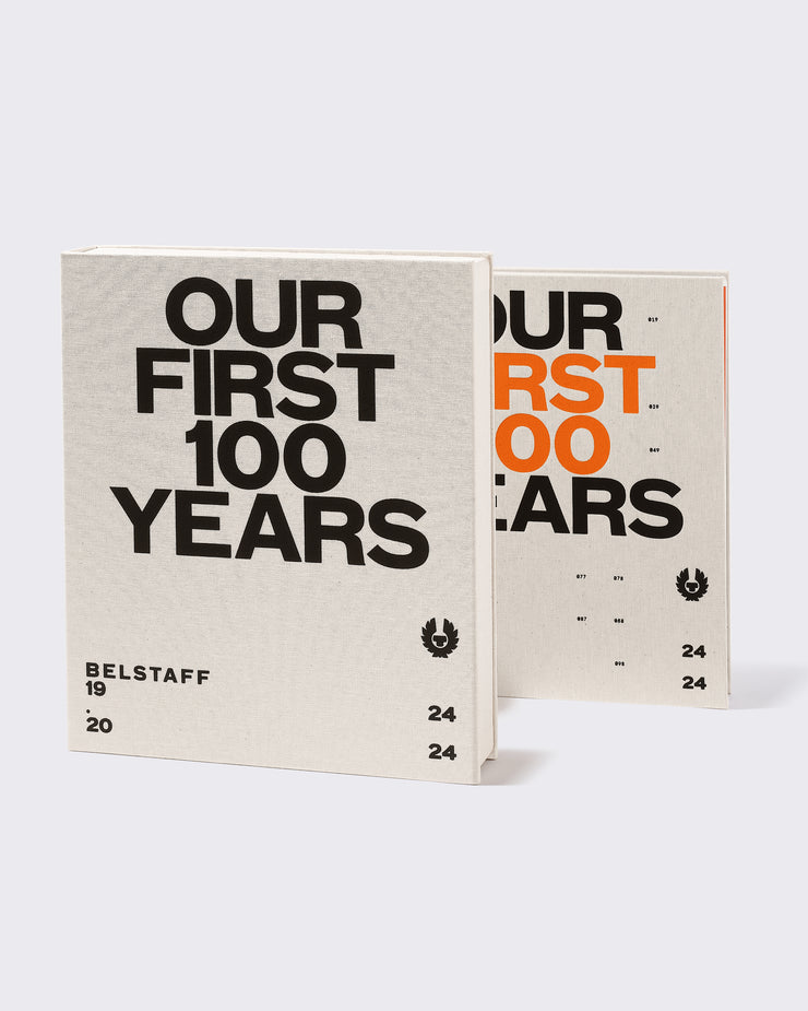 belstaff edición de coleccionista: libro «our first 100 years» 2025
