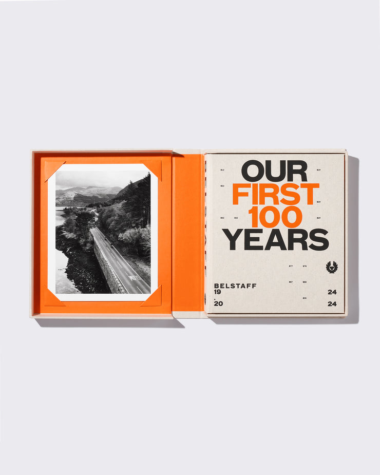 belstaff edición de coleccionista: libro «our first 100 years» 2025