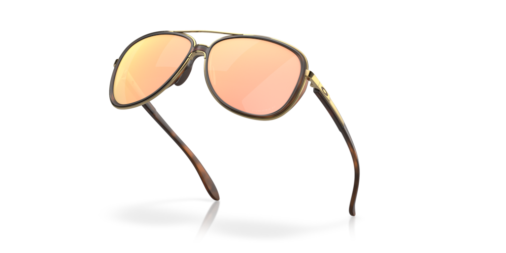 Oakley Gafas de sol Split Time en Prizm Rose Gold Polarized Brown Tortoise Liquidación