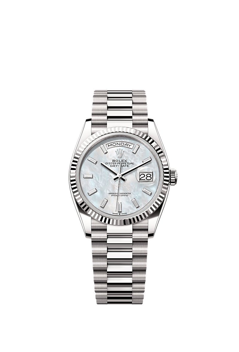 Rolex Reloj Rolex Day-Date 36: oro blanco de 18 quilates