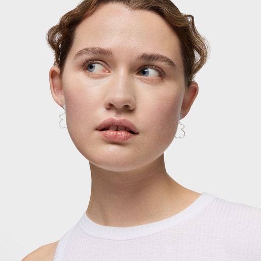 Tous Pendientes de plata New Silueta Oferta especial
