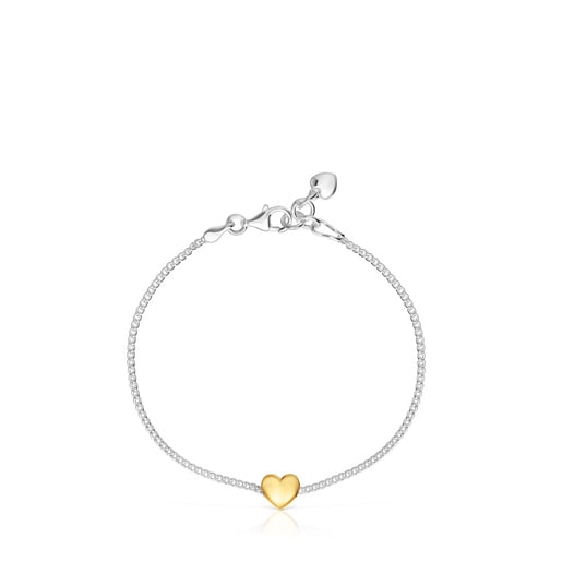 Tous Pulsera cadena corazón bicolor My Other Half