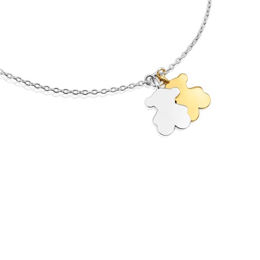 Tous Pulsera oso cadena bicolor Sweet Dolls Oferta especial de fábrica