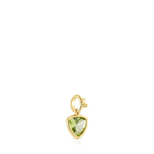 Tous Colgante pequeño con baño de oro 18 kt sobre plata y peridoto Medallions