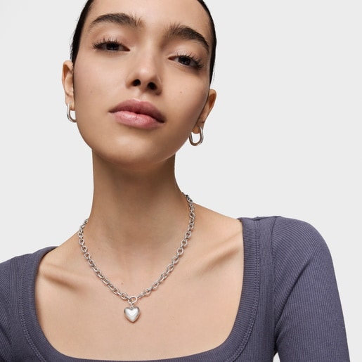 Tous Colgante pequeño de plata motivo corazón Garden Of Love Descuento por venta flash