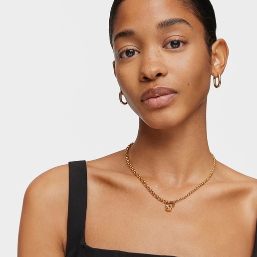 Tous Colgante oso pequeño con baño de oro 18 kt sobre plata Bold Bear Rebajas de fin de temporada