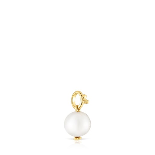 Tous Colgante pequeño con baño de oro 18 kt sobre plata y perla cultivada Medallions