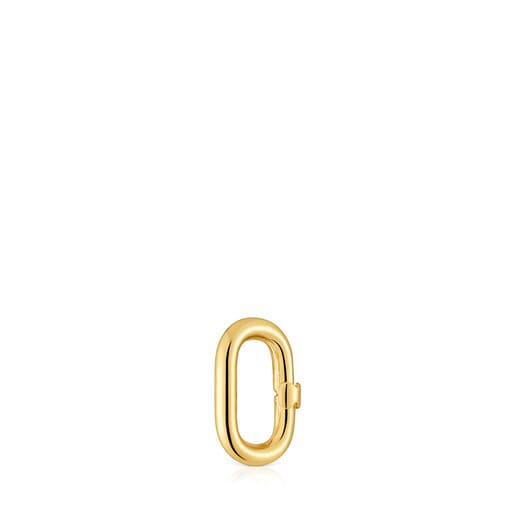 Tous Anilla pequeña con baño de oro 18 kt sobre plata Hold Oval