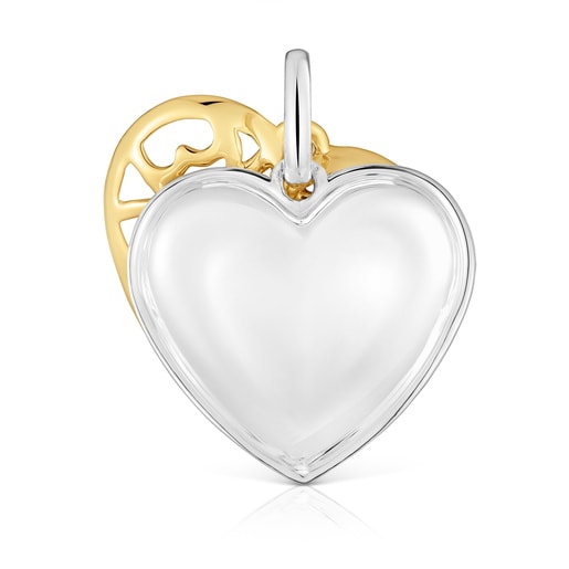 Tous Colgante doble corazón bicolor Medallions Los más vendidos