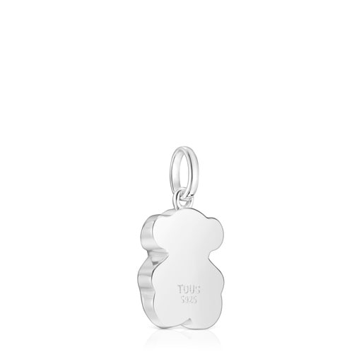 Tous Colgante pequeño de plata y motivo oso en ónix Icon Color Descuento