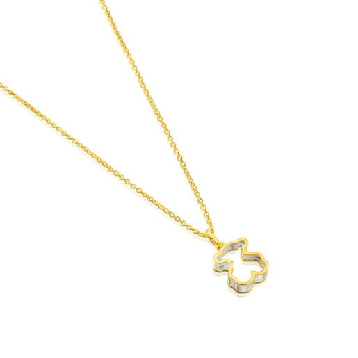 Tous Collar con baño de oro 18 kt sobre plata Galaxy Rebajas top