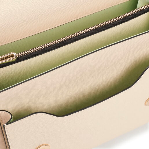 Tous Bandolera mediana Audree beige TOUS La Rue New Grandes descuentos