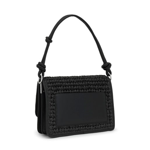 Tous Bandolera mediana negro Audree Rafia