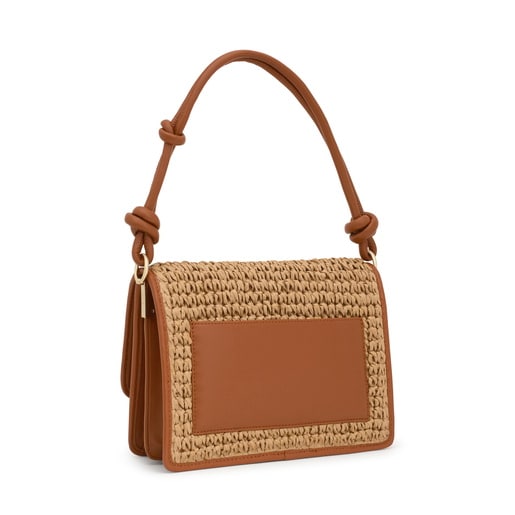 Tous Bandolera mediana camel Audree Rafia
