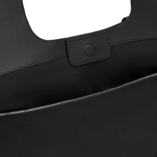 Tous Capazo grande negro TOUS Lirio Rafia En oferta