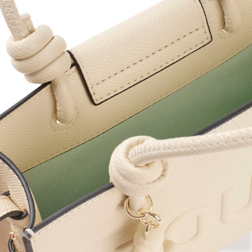Tous Mini bolso horizontal beige TOUS La Rue New Gran oferta