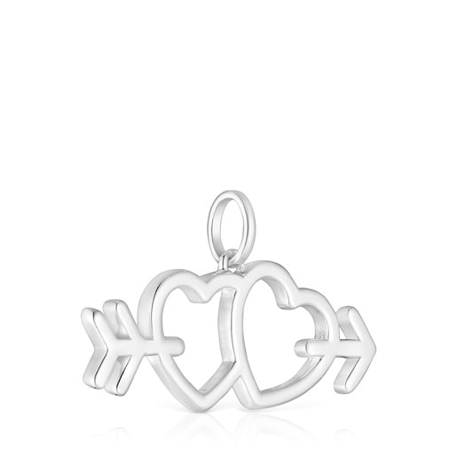 Tous Colgante de plata motivos flecha/corazón Medallions Ventas relámpago