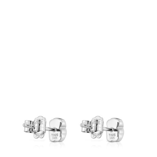 Tous Pendientes oso de plata y ónix 6 mm Icon Color Tienda