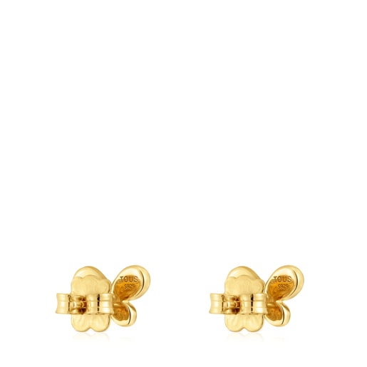 Tous Pendientes con baño de oro de 18 kt sobre plata y amatista Daisy Precio de fábrica