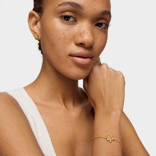 Tous Pulsera cadena con baño de oro de 18 kt sobre plata Daisy Oferta especial de fábrica