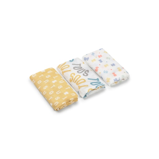Tous Muselina pack de 3 MMuse multicolor Precios de Black Friday