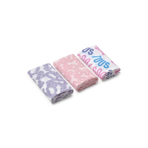 Tous Muselina pack de 3 MMuse rosa Descuentos del mes