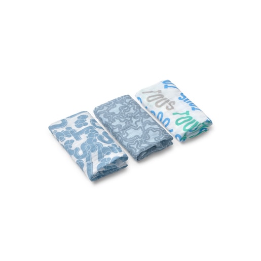 Tous Muselina pack de 3 MMuse azul Oferta exclusiva