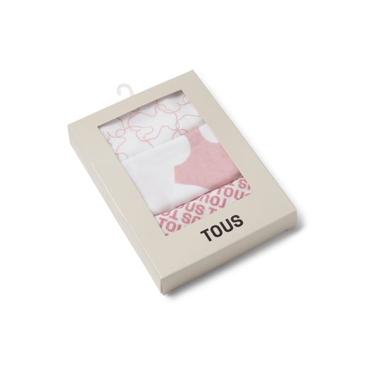 Tous Muselina pack de 3 MMuse rosa Última moda