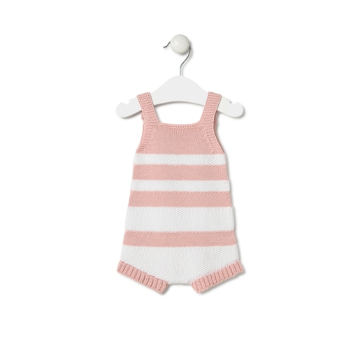 Tous Ranita de punto de bebé Tricot a rayas rosa