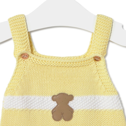 Tous Ranita de punto de bebé Tricot a rayas amarillo En línea