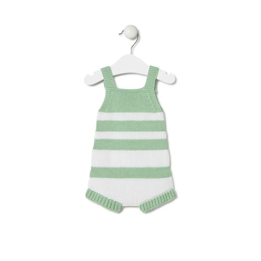 Tous Ranita de punto de bebé Tricot a rayas verde