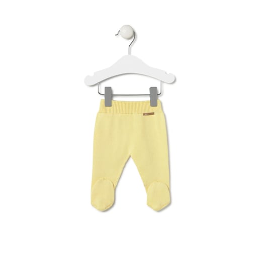 Tous Conjunto de punto de bebé Tricot a rayas amarillo Ofertas